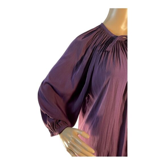 Chicos Women’s Purple Paris Poet long sleeve Blouse Size 3 US/16/18 - Picture 2 of 14
